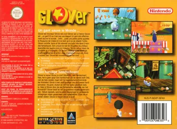 Glover (Europe) (En,Fr,De) box cover back